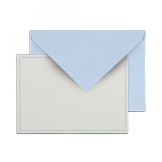 Singled Bordered Card Sets - Blue