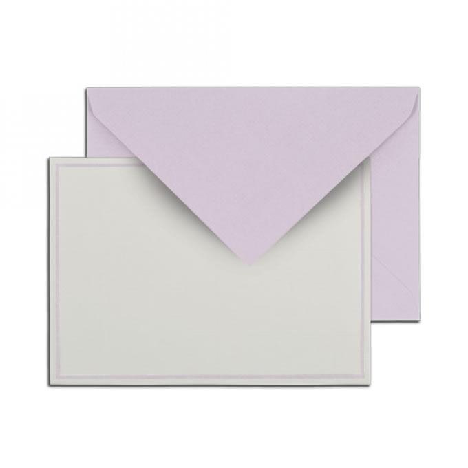 Singled Bordered Card Sets - Lavender