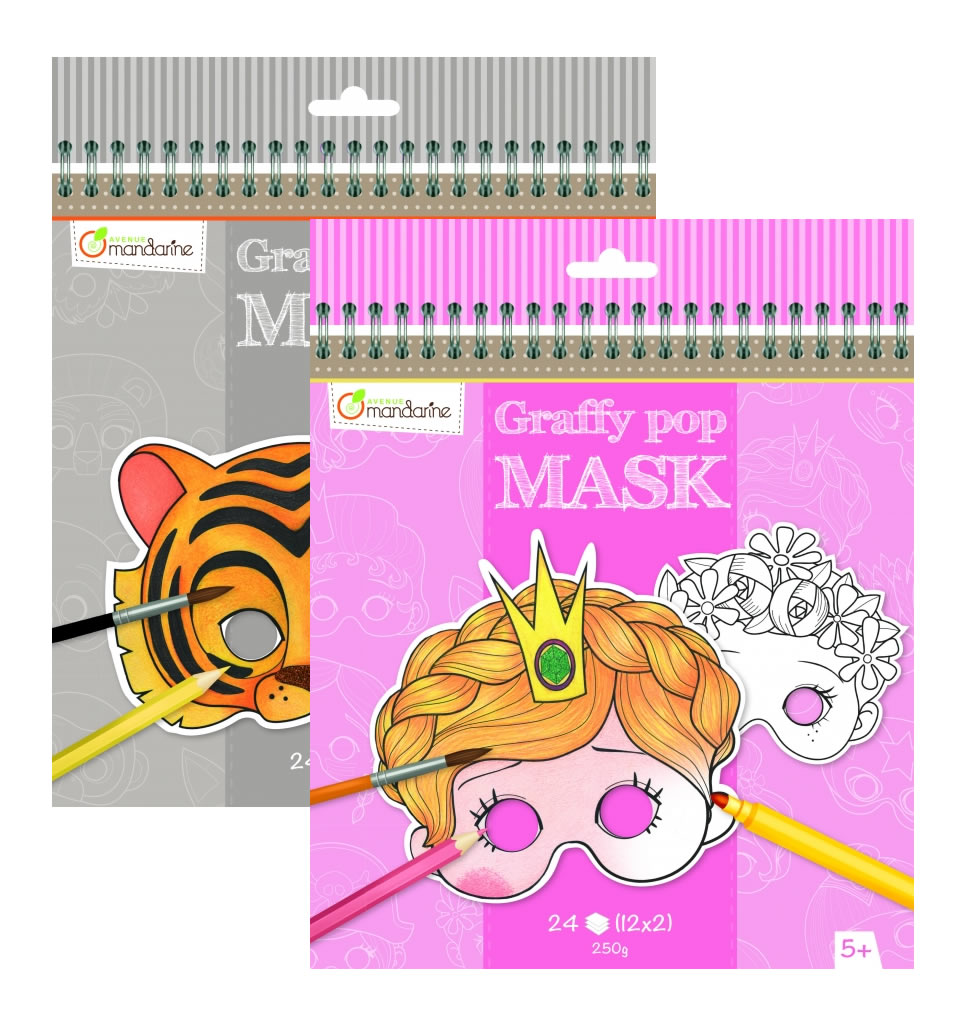 Avenue Mandarine Graffy Pop Masks